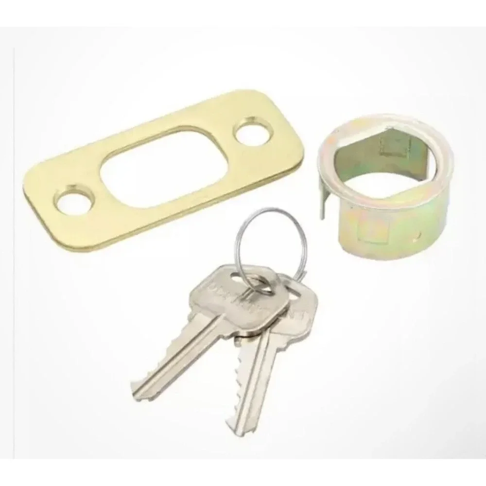 Defiant Cylinder Deadbolt Door Lock with 2 Keys 154725‎ Polished Brass NEW